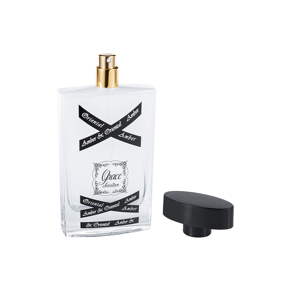 KY1418-WJ2088 Set sticla de parfum din sticla de 100 ml cu capac de parfum din plastic ABS