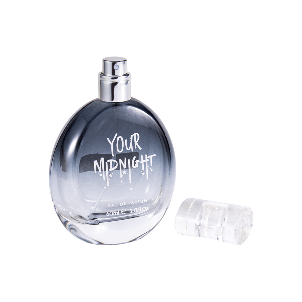 KY106-WJ65 Set de parfum din sticlă de 50 ml cu capac de rășină K gradient de culoare