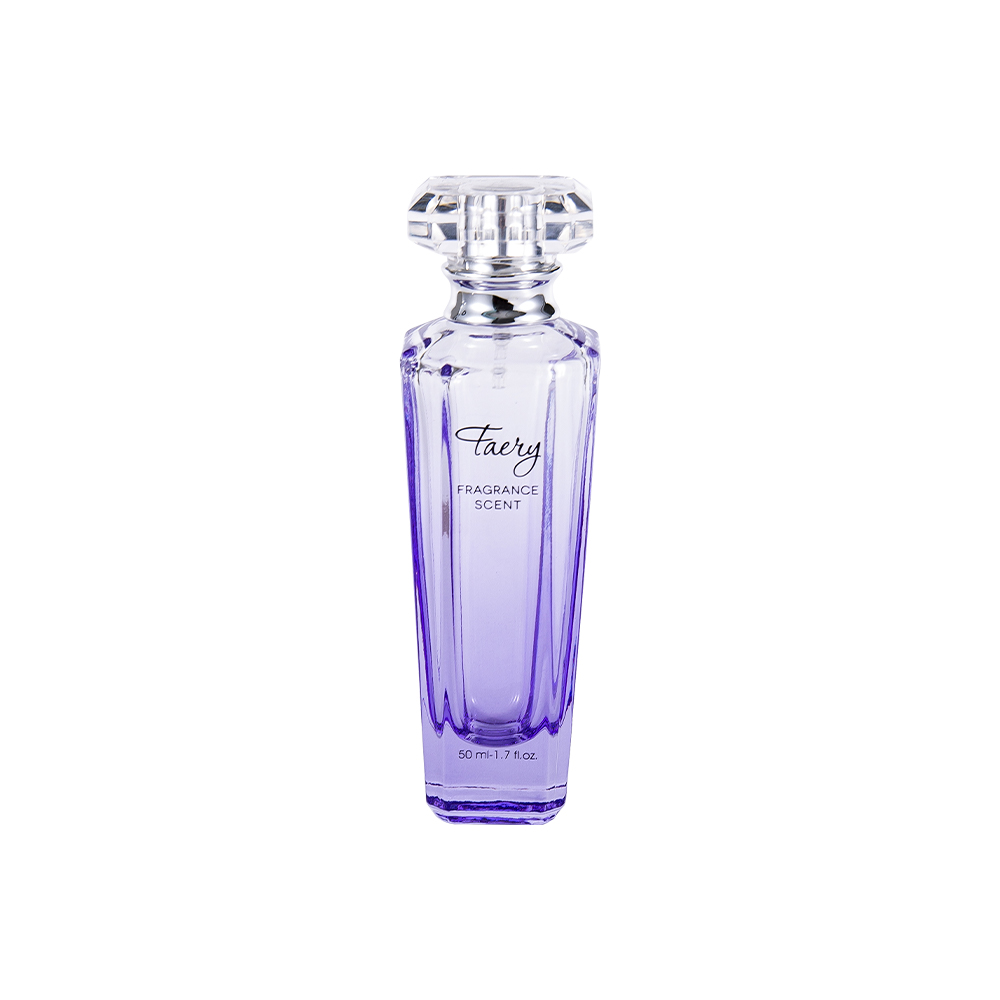 GC4199-WJ399 Flacon de parfum din sticlă colorată 50ML cu capac teșit SURLYN transparent