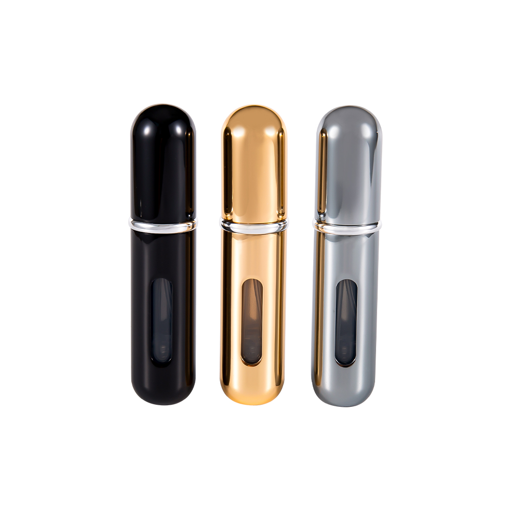 Sticlă de parfum de reîncărcare cu fund rotund de 5 ml, din aluminiu, culoare și logo personalizabile