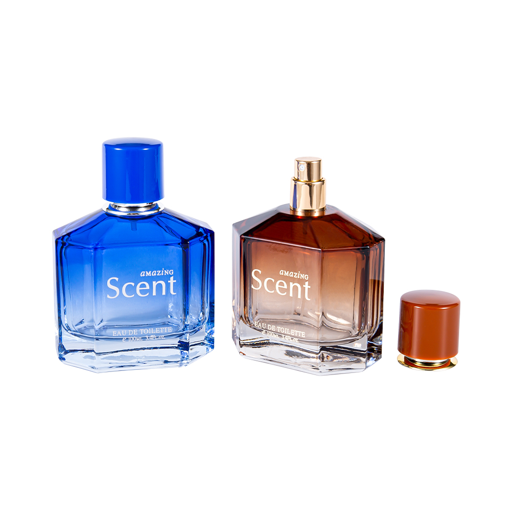 KY1104-WJ2099 Sticla de parfum din sticlă de 100 ml decorativă cu capac de parfum personalizat 0,12 CC