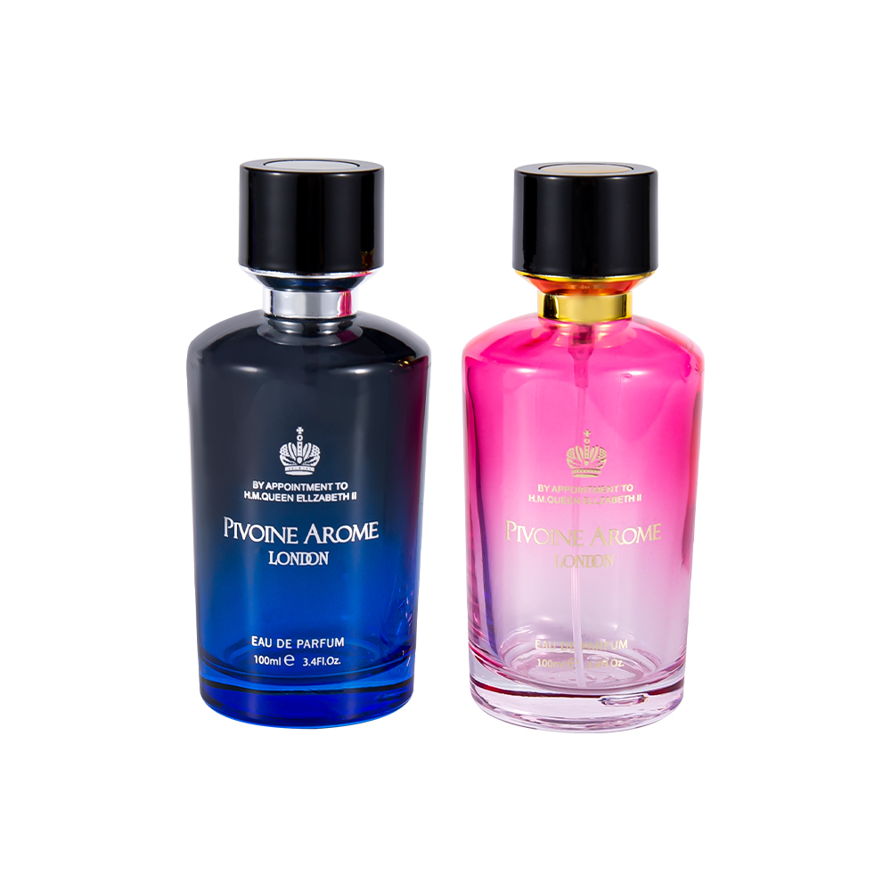 KY1596-WJ2390 Set de sticle de parfum din sticlă de înaltă calitate de 100 ml cu capac de parfum din ABS și PP