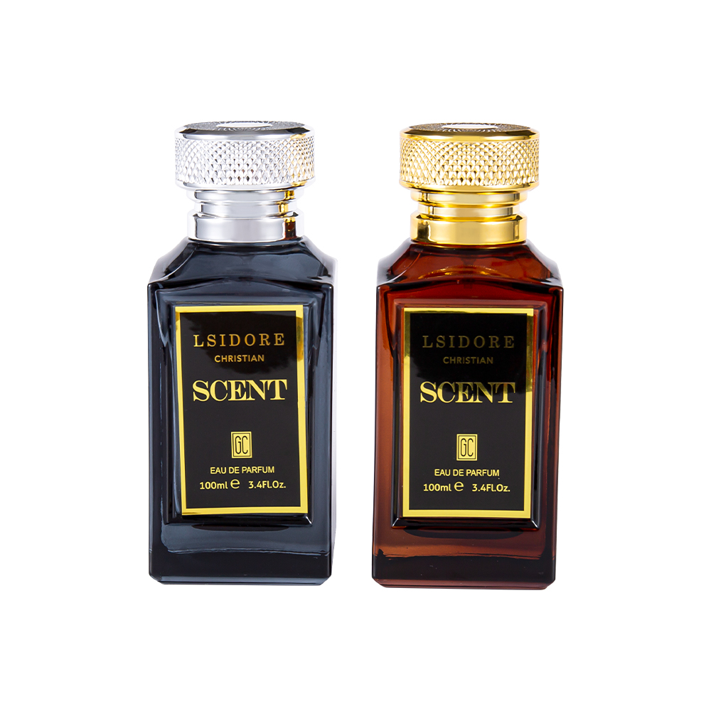 KY1522-WJ2341 Set de sticle de parfum cu ștanțare la cald de lux de 100 ml cu capac unic de parfum