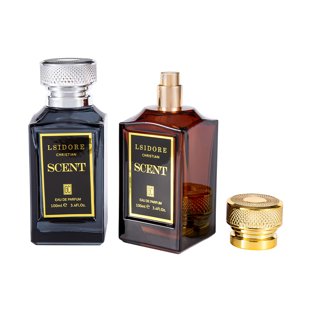 KY1522-WJ2341 Set de sticle de parfum cu ștanțare la cald de lux de 100 ml cu capac unic de parfum