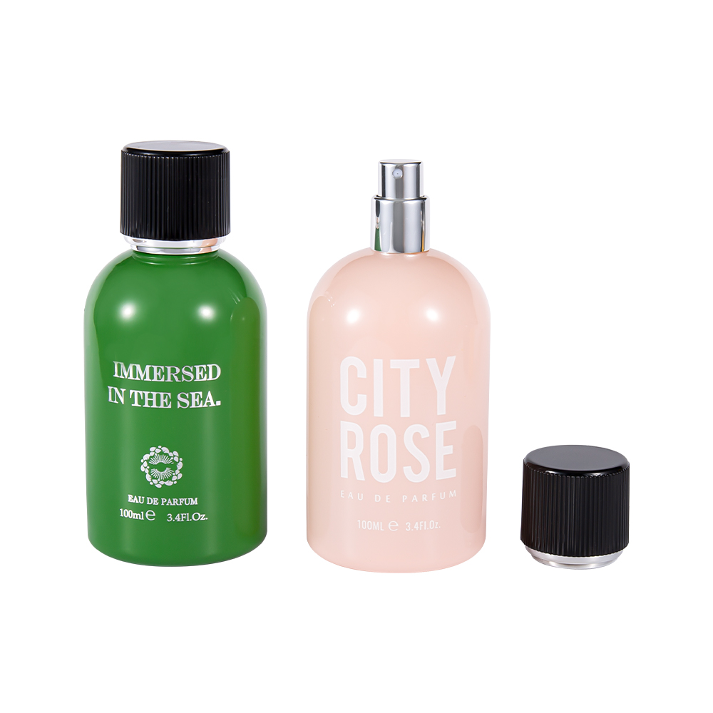 GC4463-WJ2361 Flacon decorativ nou de parfum din sticlă de 100 ml cu capac de parfum negru