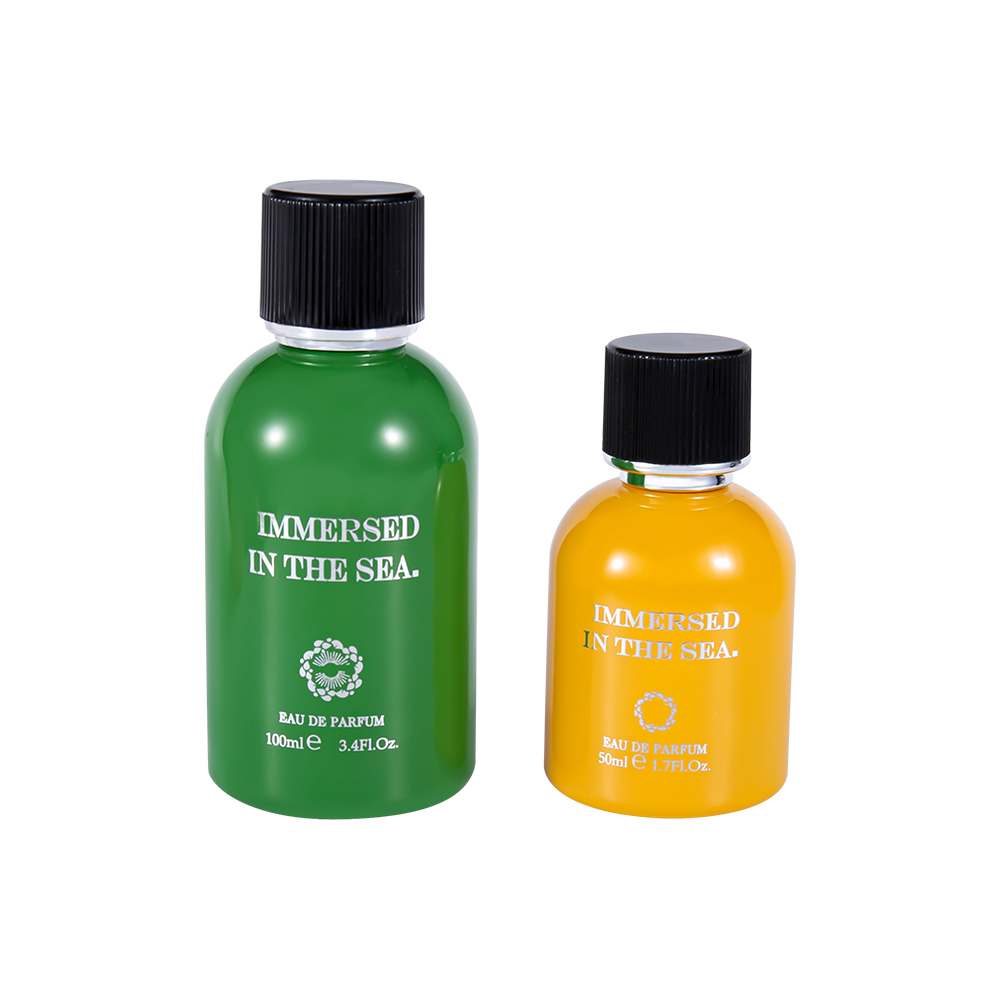 GC4464-WJ2339 Flacon de parfum din sticlă decorativ nou-nouț, cu capac negru de parfum